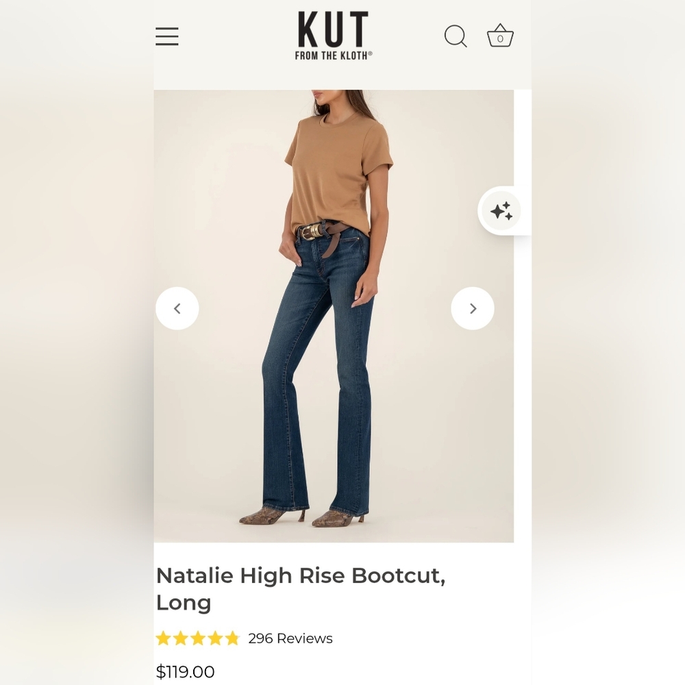 Kut Natalie Bootcut Women's Jeans. Size 18Long. NWT - Picture 8 of 8